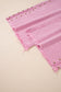 Pink Beaded Side Detail Split Loose Jeans