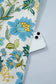 Beige Floral Print V Neck Triple Ruffle Short Sleeve Shift Mini Dress