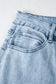 Beau Blue Bow Knot Side Detail Straight Leg Loose Jeans