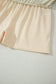 Apricot Colorblock Edge Drop Shoulder T Shirt and Skort 2Pcs Set
