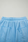 Sky Blue Drop Shoulder Boxy Tee and Barrel Pants Set