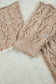 Parchment Colorblock V Neck Long Sleeve Tunic Loose Fit Plus Size Sweater