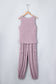 Orchid Bouquet Casual Tank Top Drawstring Jogger Pants 2pcs Outfit