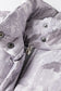 Brown Camo Leaf Print Winter Puffer Vest