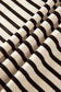 Black Stripe Ribbed Color Block Trim Zip Polo Tee Drawstring Shorts 2pcs Outfit