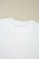 White Lace Long Sleeve Insert Drop Shoulder Tee