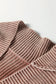 Dark Brown Mineral Wash Exposed Seam Patchwork Knit Open Sweater Cardigan