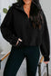 Ashleigh Blue Half Zip Kangaroo Pocket Mineral Wash Baggy Hoodie