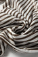 Black Stripe Elastic High Waist Pocketed Loose Pants