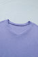 Wisteria V Neck Short Sleeve Plus Size Waffle Knit Top