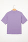 Sachet Pink Solid Color High Neck Oversize Tee