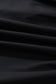Black Contrast Trim Knot Cuffs Plus Size V Neck Mini Dress