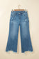 Ashleigh Blue High Waist Frayed Hem Flare Jeans