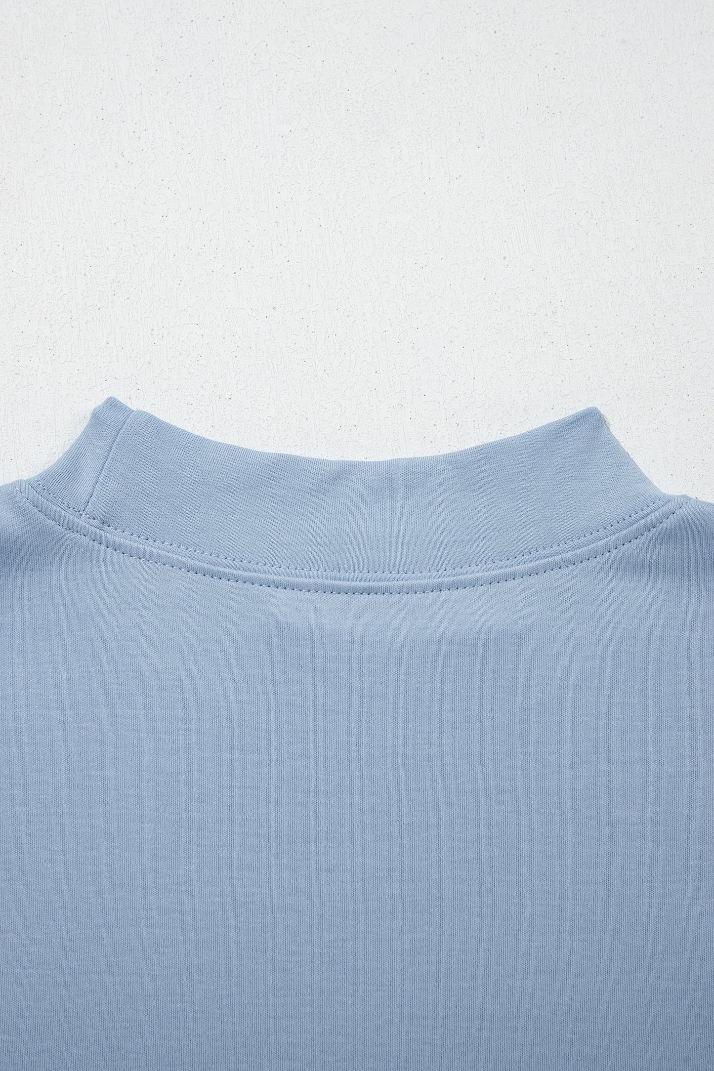 Sachet Pink Solid Color High Neck Oversize Tee