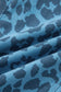 Sky Blue Leopard Print Straight Loose Jeans