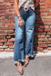 Ashleigh Blue High Waist Frayed Hem Flare Jeans