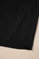 Black Plus Size Solid Color Notched Neck Short Sleeve Loose Dress