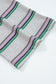 Purple Stripe Oversize Drop Shoulder Long Sleeve Casual Top