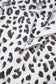White Leopard Frayed Hem Denim Shorts