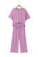 Sky Blue Drop Shoulder Boxy Tee and Barrel Pants Set