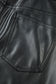 Black Faux Leather Side Slit Maxi Skirt