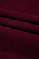 Burgundy Corduroy Solid Color High Waist Wide Leg Pants