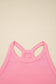 Sachet Pink Slim Tank Top Elastic Waist Mini Skort 2pcs Outfit