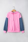 Parchment Checkered Patchwork Kangaroo Pocket Half Zipper Hoodie