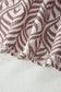 Brown Leaf Print Standing Collar Puff Sleeve Top