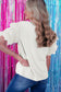 Dark Green Tulle Ruffle Sleeve Blouse