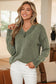 Black Mineral Wash V Neck Knit Exposed Seam Drop Shoulder Loose Sweater
