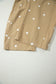 Jet Stream Polka Dot Print Bib Pocket Denim Barrel Overalls Jumpsuit