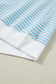 Pink Stripe Cuffed Sleeve Contrast Mock Neck Tee Casual 2pcs Short Set