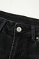 Dusk Blue Raw Hem Straight Leg Loose High Waist Jeans