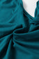 Black Plus Size Solid Color Asymmetric Neck Short Sleeve Blouse