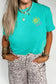 Mint Green LAKE DAYS Double Side Printed Vacation T Shirt