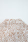 Pink Leopard Striped Western Casual Shirt
