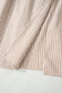 Khaki Stripe Flutter Sleeve Buttoned Front Slit Maxi Dress