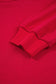 Fiery Red Varsity Striped Detail Crewneck Pullover Elastic Sweatpants 2pcs Outfit