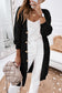 Purple Hollow-out Openwork Knit Cardigan