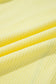 Banana Cream V Neck Ribbed Stitched Detail Long Sleeve Top