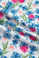 Rose Floral Print Ruffle V-Neck Short Sleeve Loose Tunic Shirt