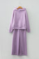 Orchid Bouquet Half Zip Thumbhole Sleeve Hoodie Active Pants 2pcs Outfit
