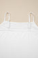 White 2pcs Sheer Floral Lace Ruffle Tiered Patchwork Blouse