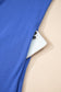 Sky Blue Varsity Contrast Banded Sleeve Shift Sweatshirt Dress