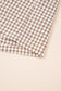Sky Blue Contrast Trim Plaid Print Plus Size Shorts