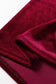 Evergreen Asymmetric Button Keyhole Neck Long Sleeve Velvet Blouse