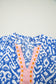 Khaki Western Fashion Print Striped Color Block Patchwork Shift Mini Dress