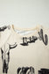 Beige Retro Western Print T Shirt