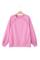Bright Pink Lace Patched Raglan Sleeve Loose Fit Sweatshirt